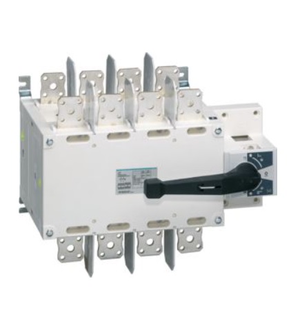 Переключатель корпусный Hager HI460 3-позиционный I-0-II до 2х300мм2 4п 800А