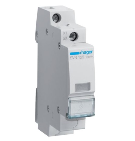 Индикатор Hager SVN125 LED 230V белый 1м
