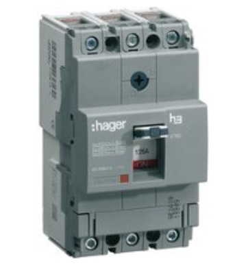Автоматический выключатель Hager HNA100H x160 In=100А 3п 40kA Трег./Мфікс.