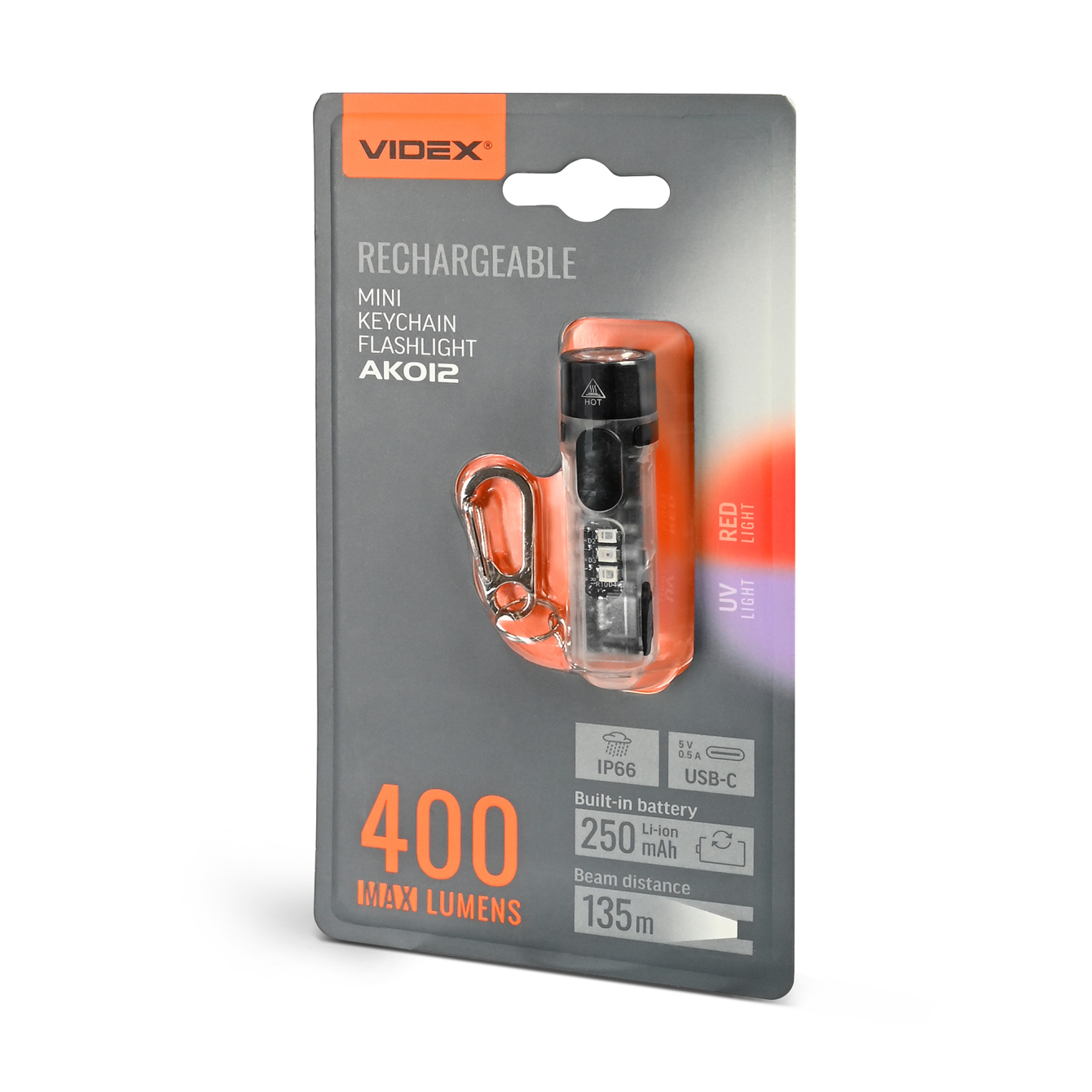 Портативный фонарик Videx VLF-AK012 5000K 400lm IP66